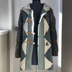 Anthropologie Knit Sweater Coat